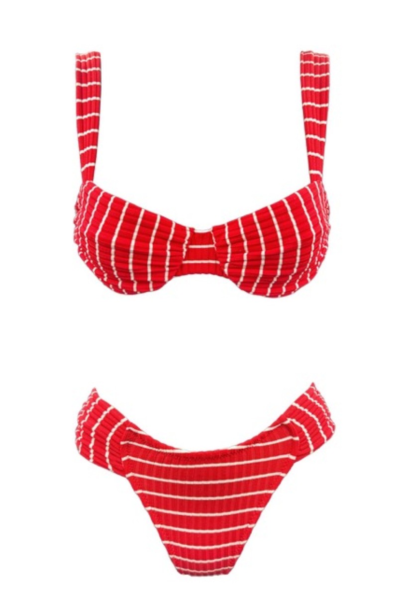 SAINT TROPEZ WIRE RED BIKINI