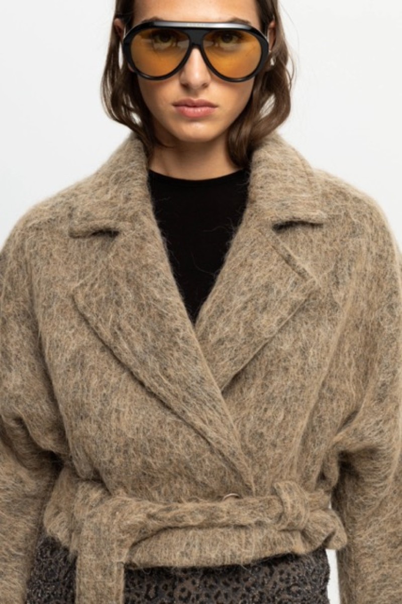 CROP JACKET BEIGE