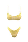 YELLOW PLAID 90S BIKINI