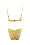 YELLOW PLAID 90S BIKINI